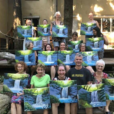 Jóga- és élményfestő tábor a Mátrában