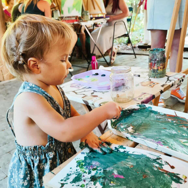 Jóga- és élményfestő tábor a Mátrában