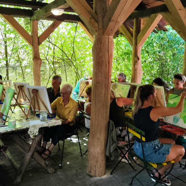 Jóga- és élményfestő tábor a Mátrában