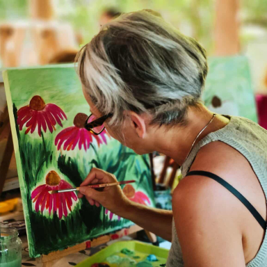 Jóga- és élményfestő tábor a Mátrában